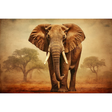 Vintage Elephant Canvas